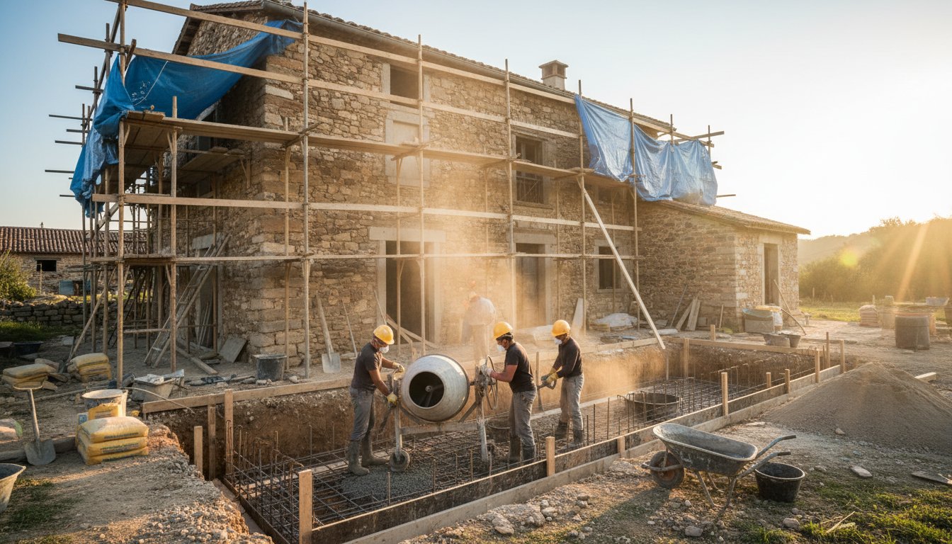 Coût rénovation maison m2 - gros oeuvre et rénovation lourde
