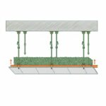 Fourrure placo - ossature de plafond suspendu avec suspentes et plaque
