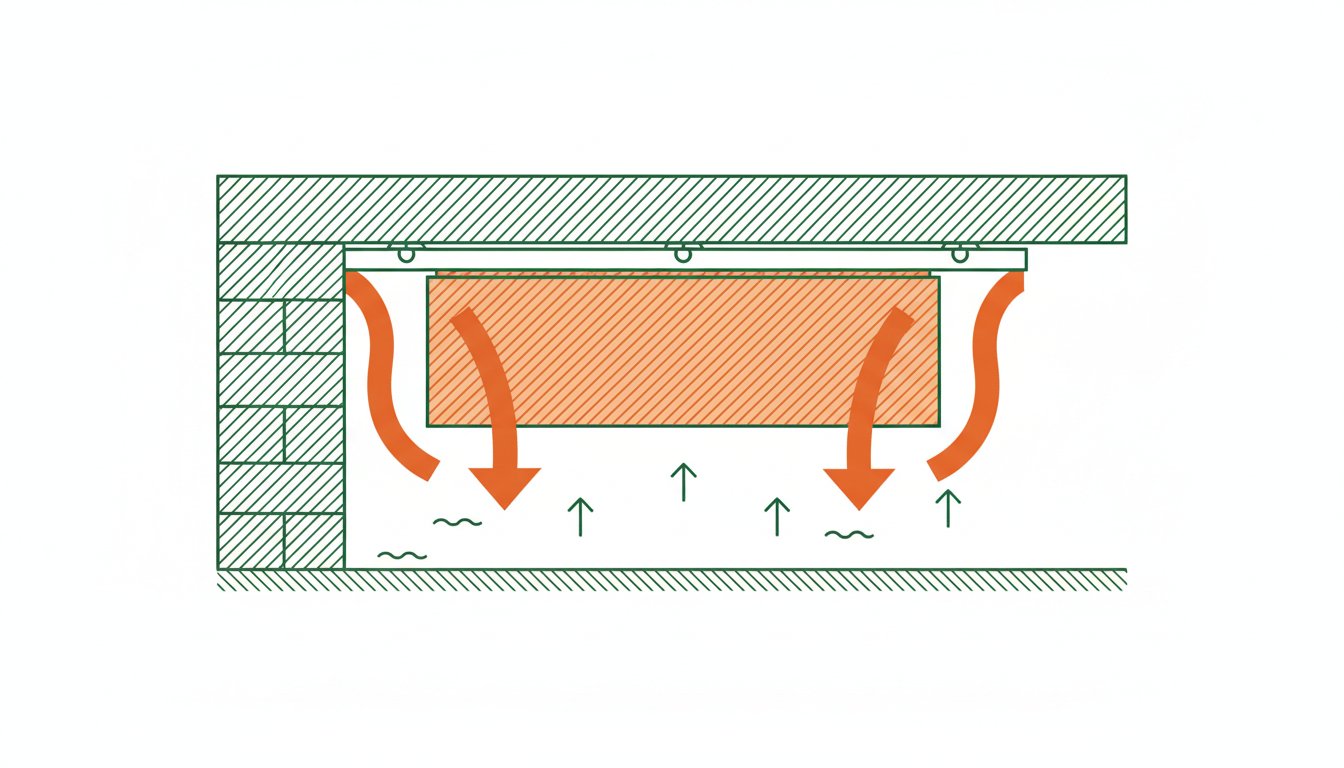Isolation pour dalle béton par dessous - panneaux fixés sous dalle dans un vide sanitaire