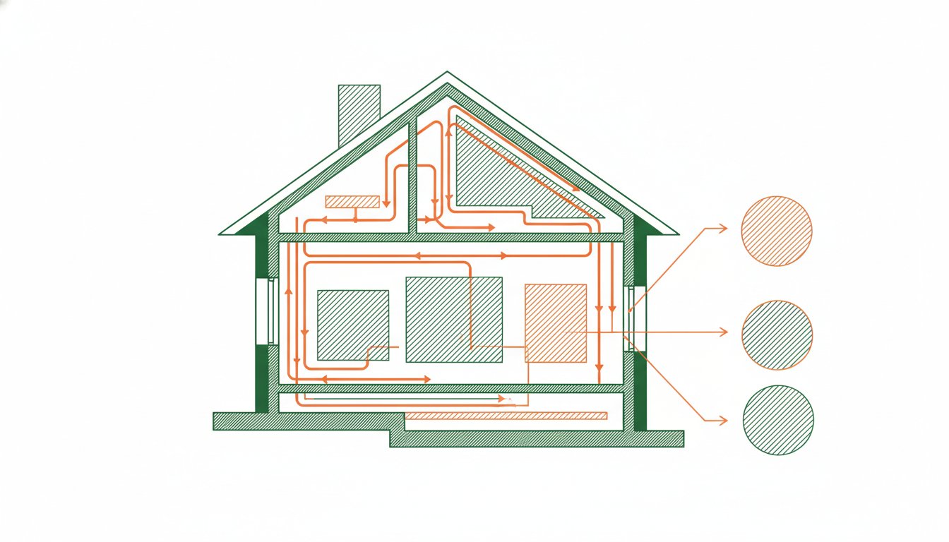 Prix pour rénovation maison - schéma technique des postes de budget