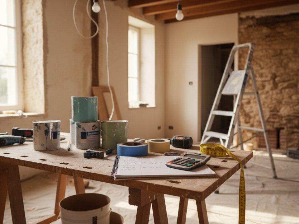 Rénovation maison prix m² - intérieur en travaux avec budget et outils