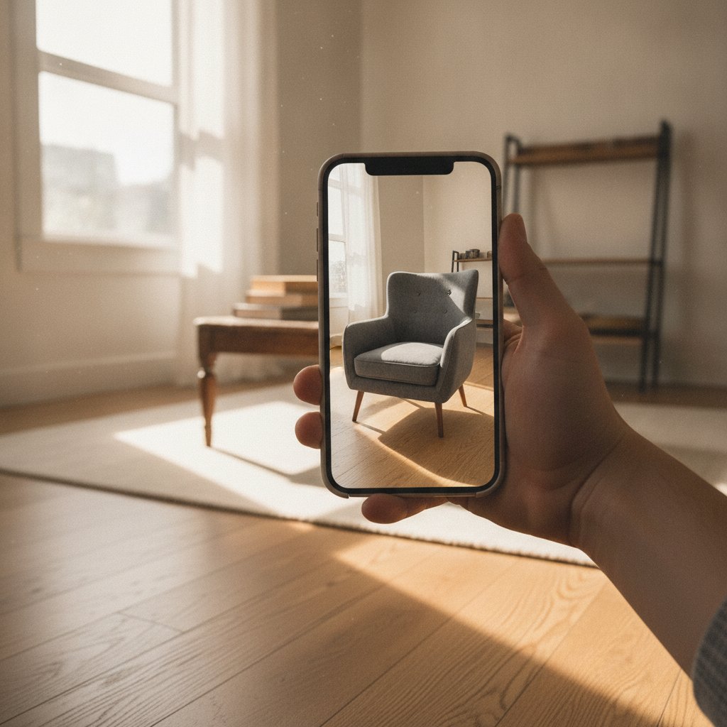 Application décoration intérieur - réalité augmentée meuble sur smartphone