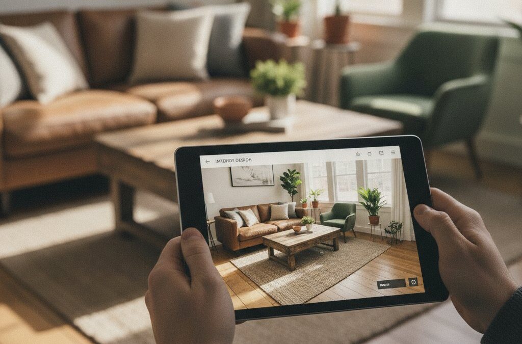 Application décoration intérieur - visualiser un salon sur tablette