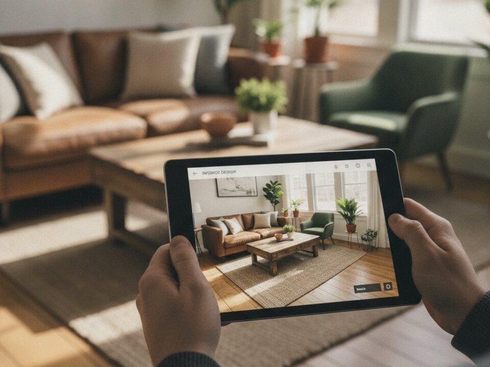 Application décoration intérieur - visualiser un salon sur tablette