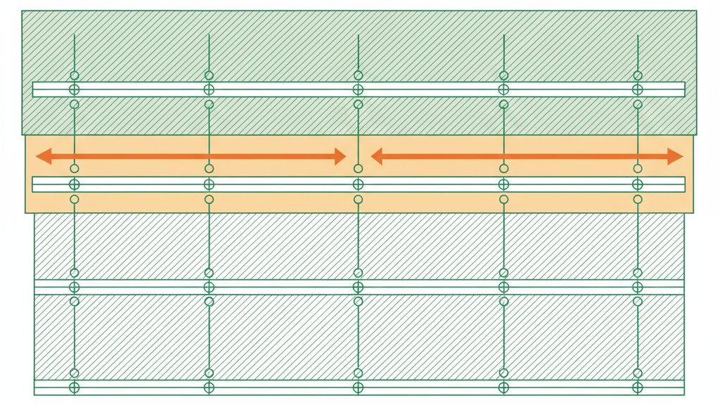 Suspente placo - plan d'entraxe et de répartition des suspentes au plafond