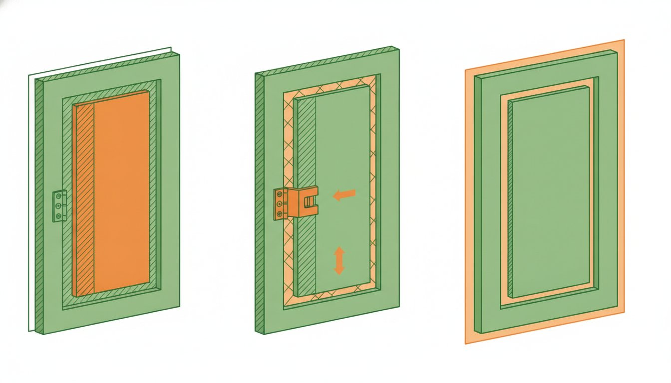 Trappe de visite placo - trois types de trappes : métal, à pousser, invisible