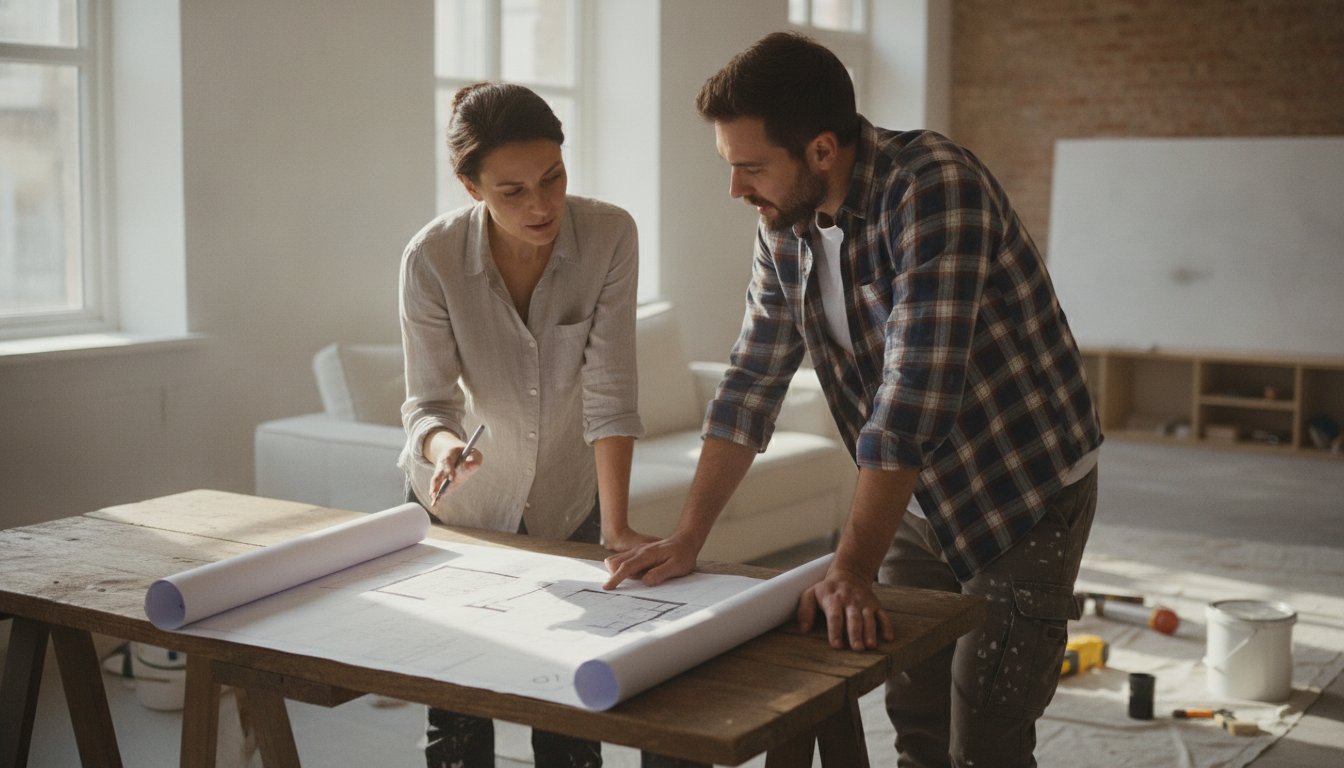 Architecte pour renovation maison - echange autour des plans