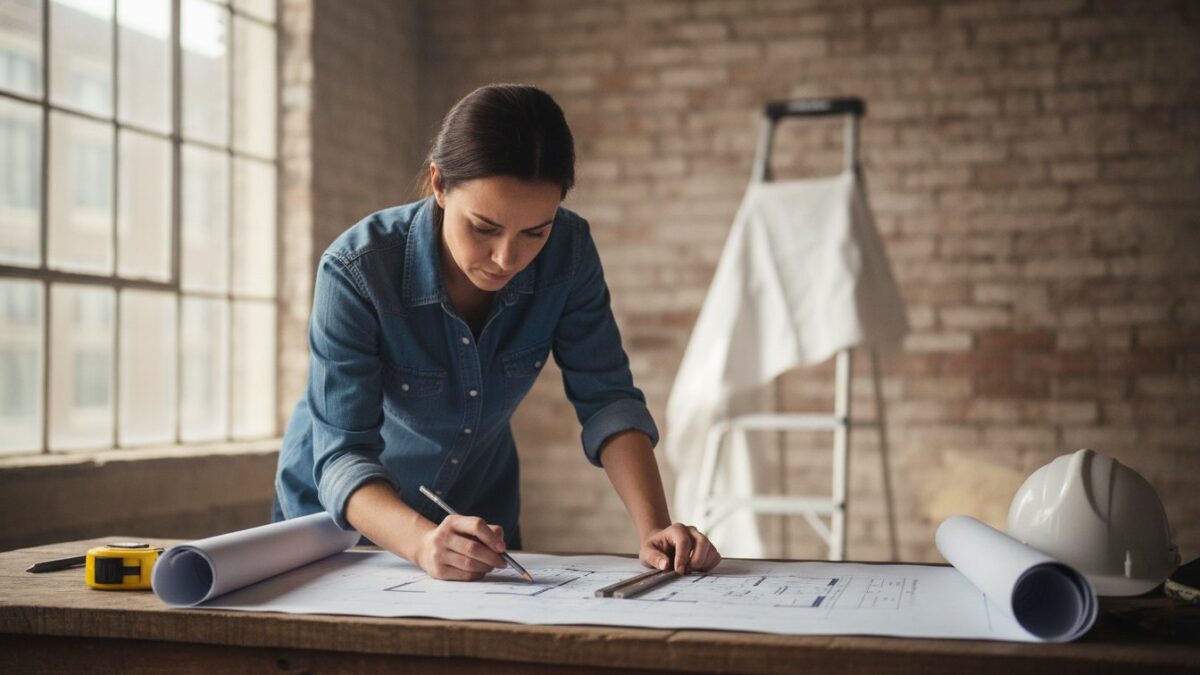 Architecte pour renovation maison - plans et etude du projet