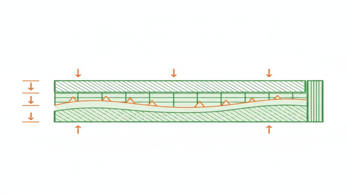 faire dalle beton - schema en coupe des couches herisson polyane treillis