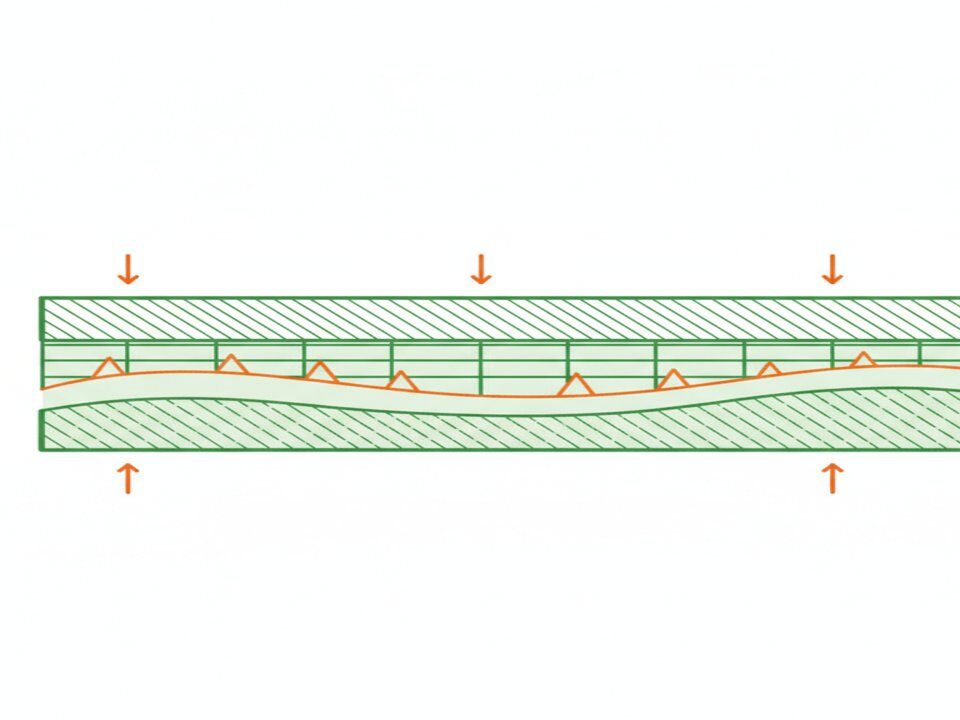 faire dalle beton - schema en coupe des couches herisson polyane treillis