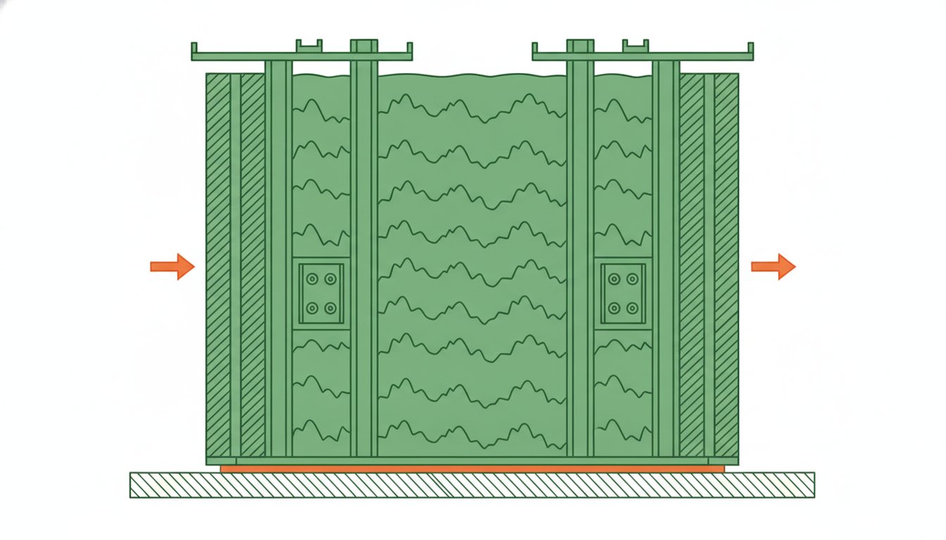 placo phonique - coupe technique d une cloison acoustique double parement