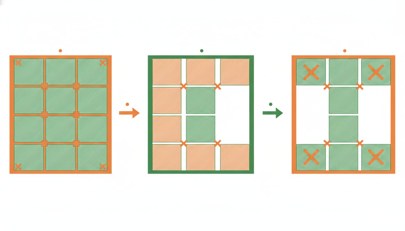 Joint pour carrelage sol - espacement et croisillons entre les carreaux