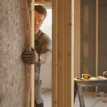 Prix isolation maison 100m2 - pose de laine minerale dans une cloison en renovation