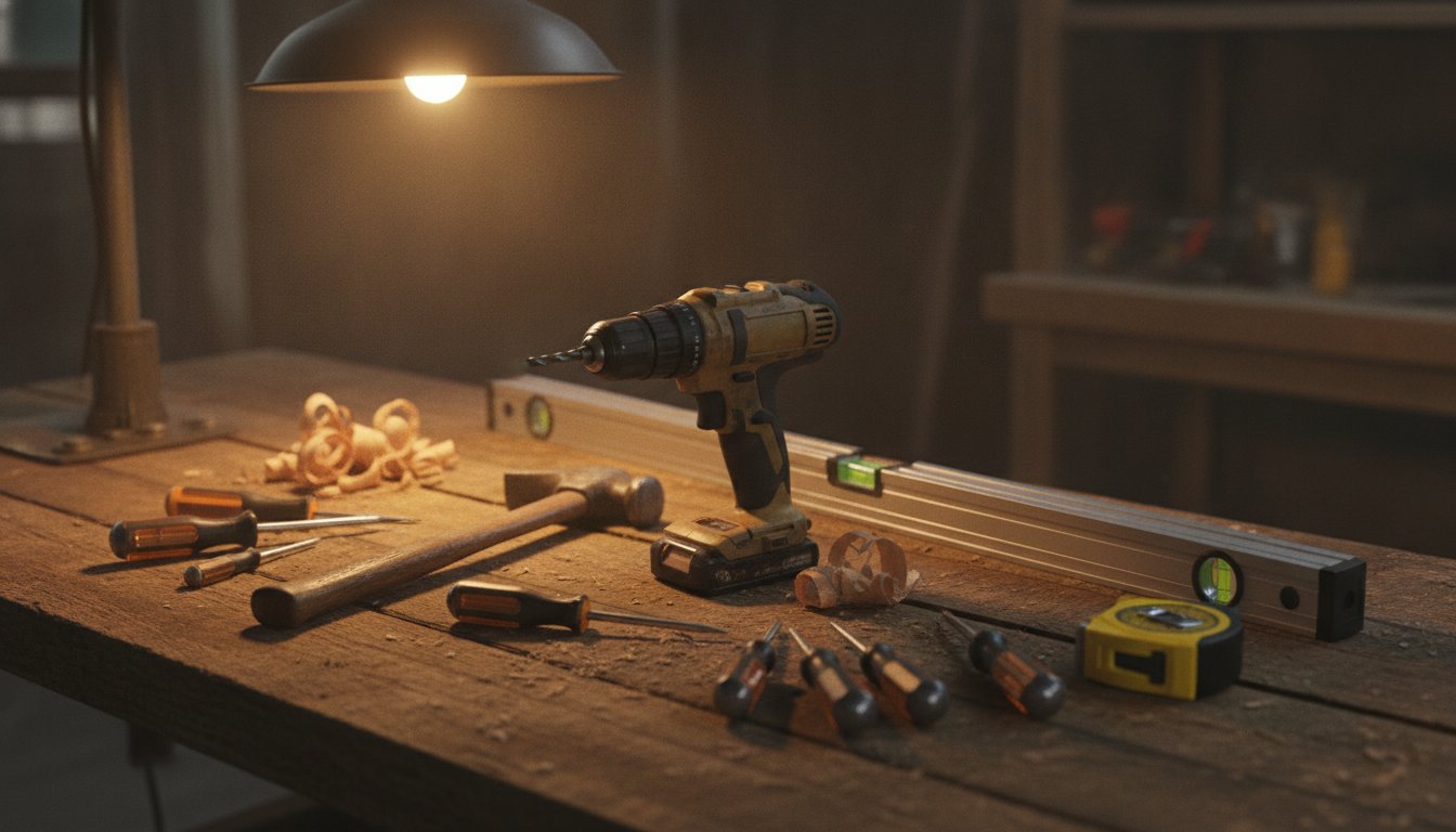 Rénovation maison intérieur - outils de bricolage pour préparer le chantier