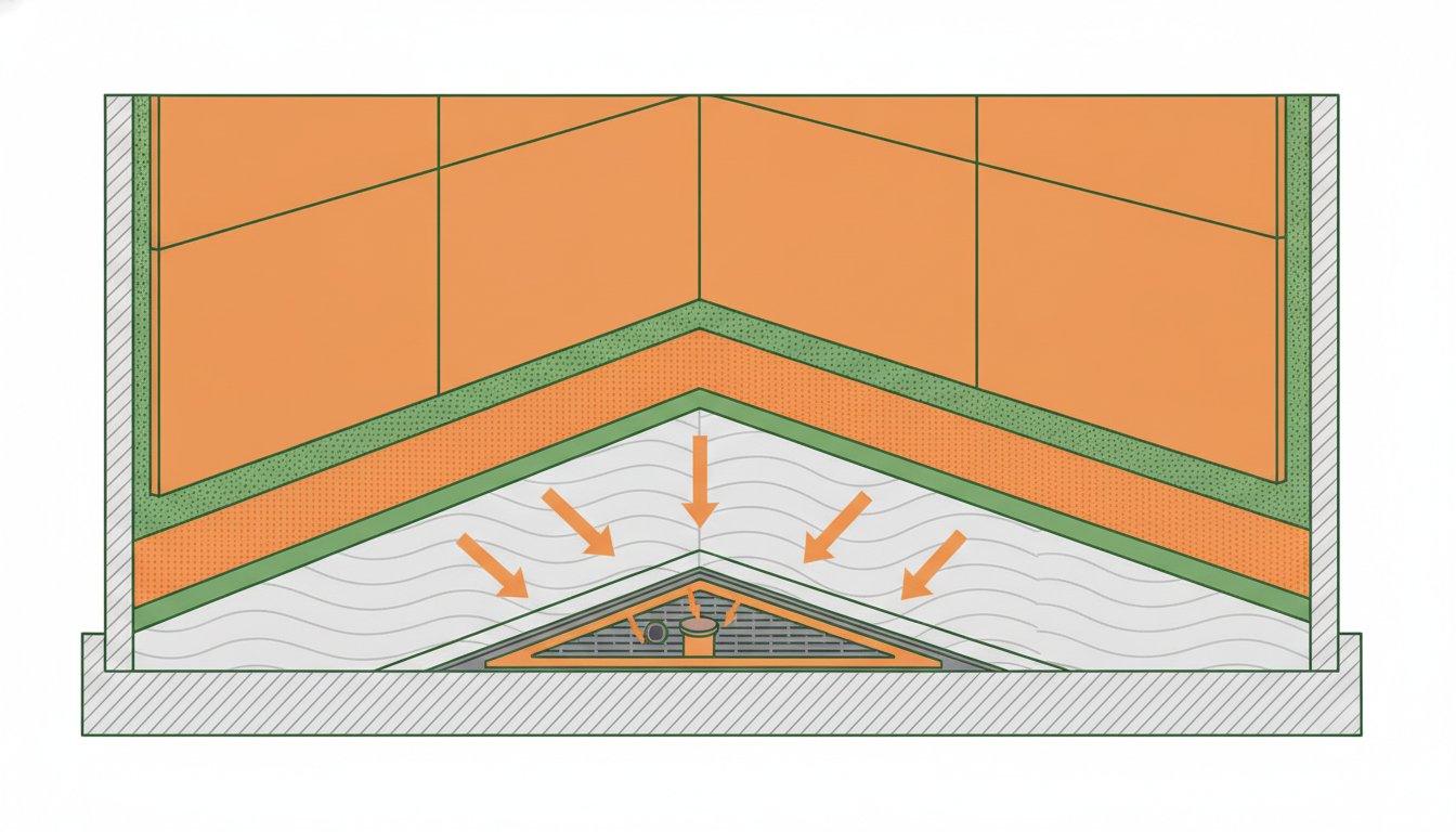 Carrelage sol salle de bain - étanchéité SPEC autour du receveur de douche