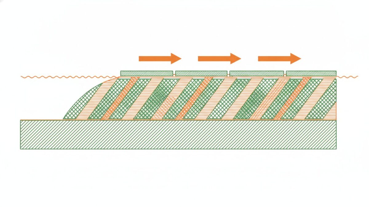 Carrelage sol salle de bain - schéma technique des couches de pose