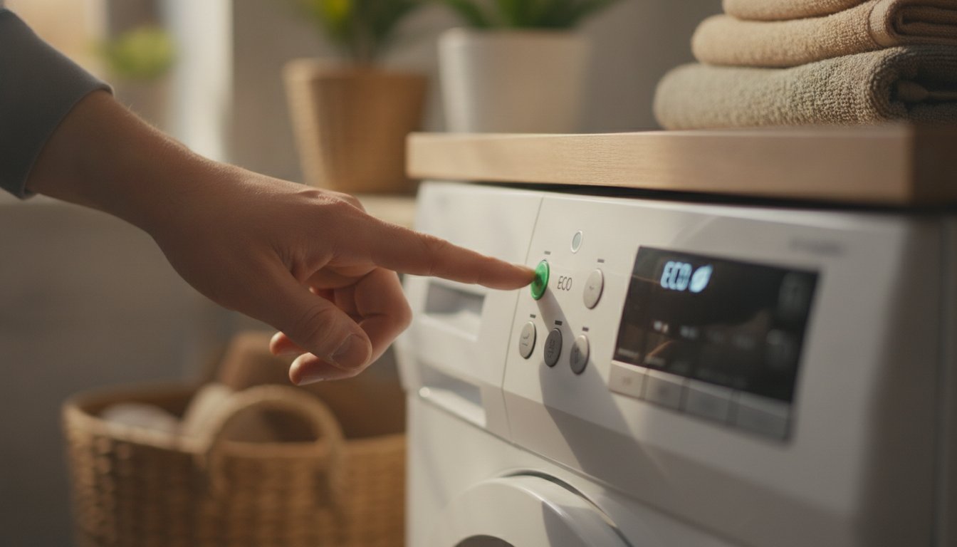 Reduire facture electricite astuces - reglage eco sur un lave linge pour economiser