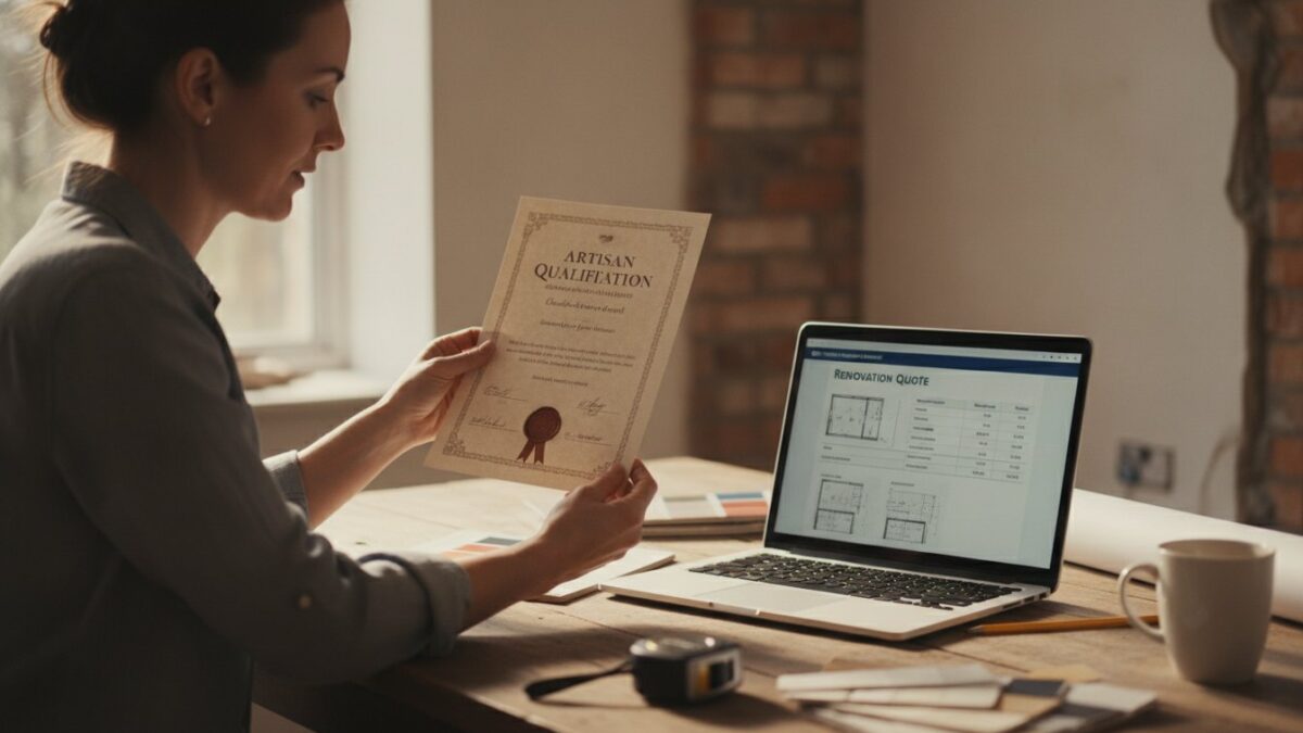 artisan rge comment vérifier - propriétaire qui contrôle une attestation et un devis
