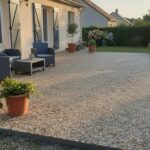 terrasse béton prix m2 - terrasse en béton désactivé finie derrière une maison